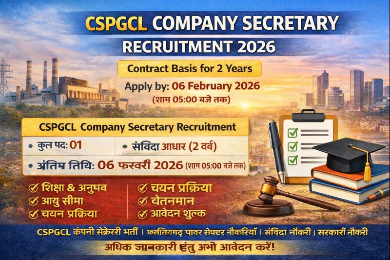 CSPGCL Company Secretary Recruitment 2026