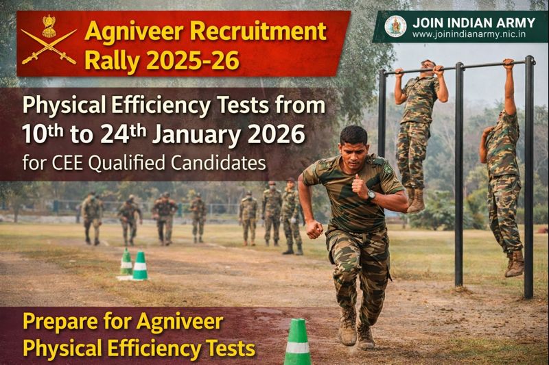 Dantewada Agniveer Physical Efficiency Test Date 2026