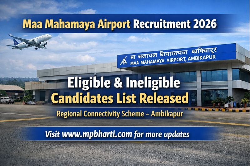 Maa Mahamaya Airport Ambikapur Bharti Result 2026