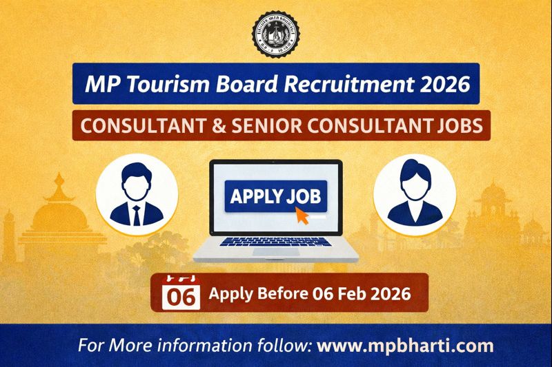 Madhya Pradesh Tourism Board Bharti 2026