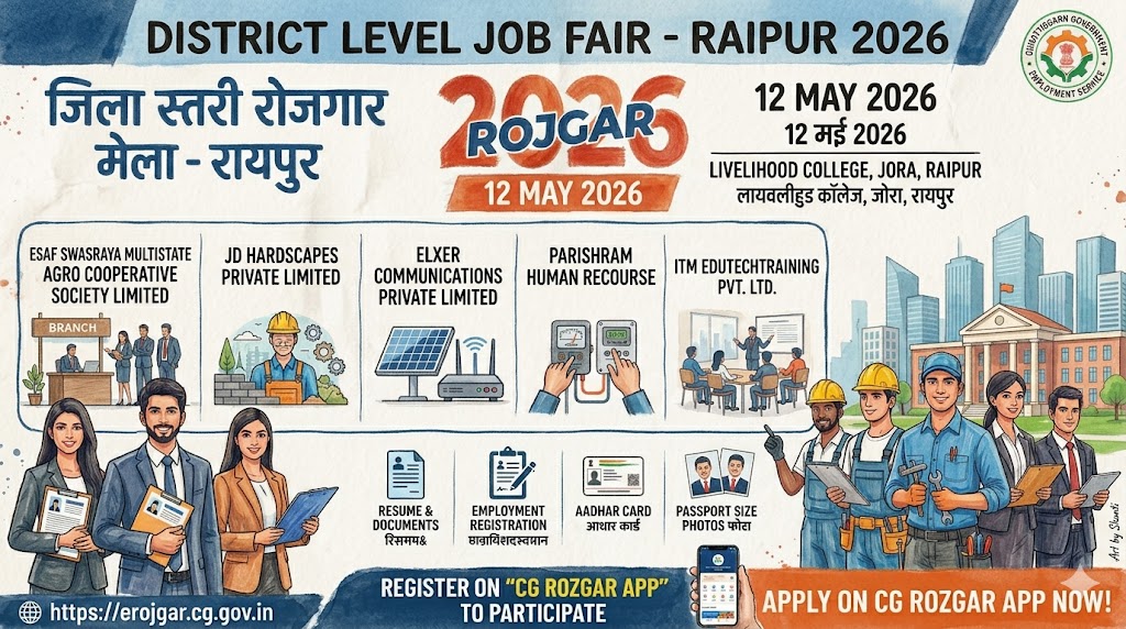 CG Raipur Rojgar Mela Registration 2026