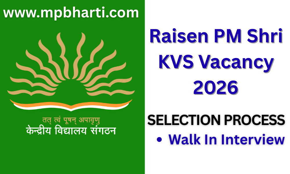 KVS Raisen Recruitment 2026
