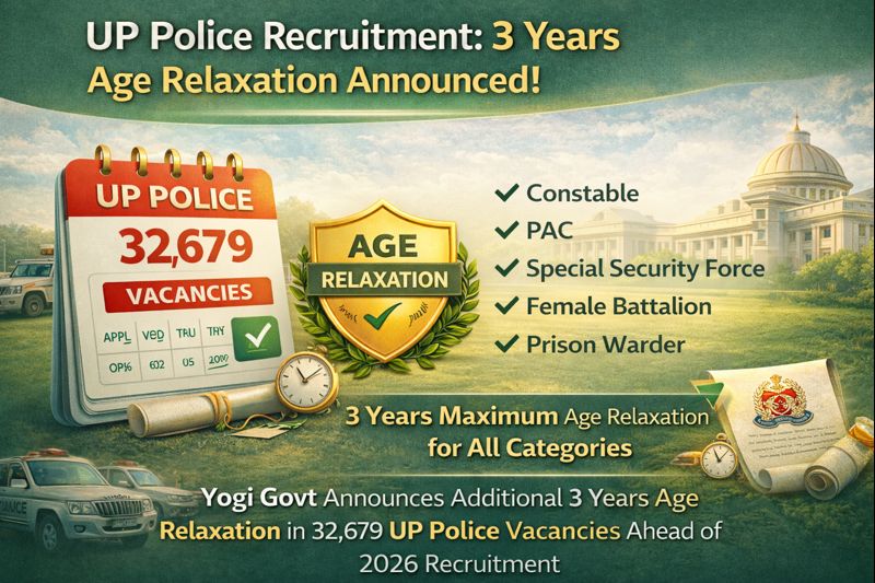UP Police Sipahi Bharti Age Relaxation 2026