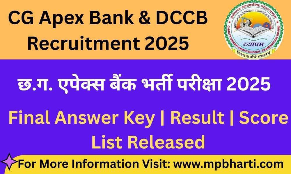 Chhattisgarh State Cooperative Bank Limited Bharti Eligible List