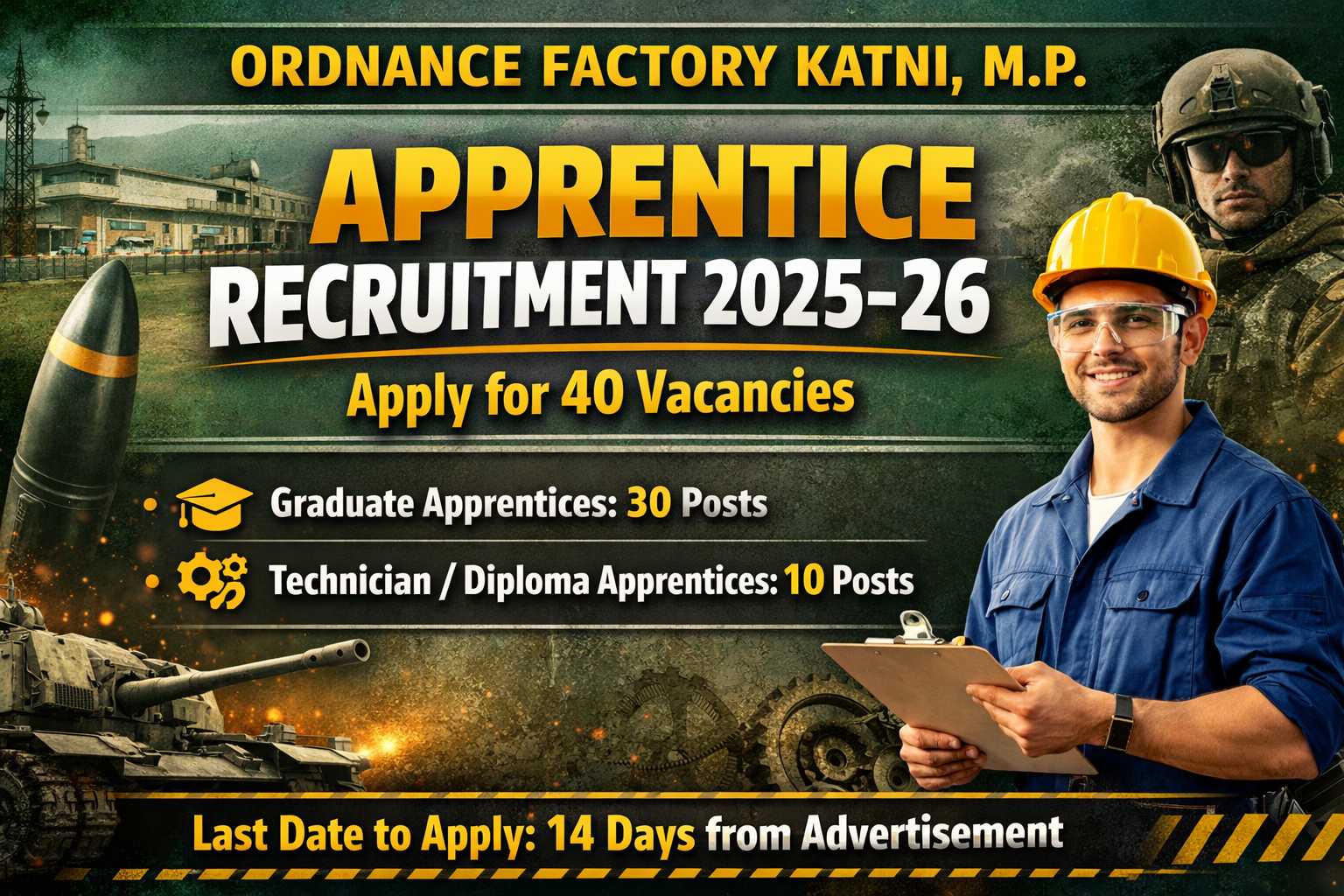 Ordnance Factory Katni Recruitment 2026