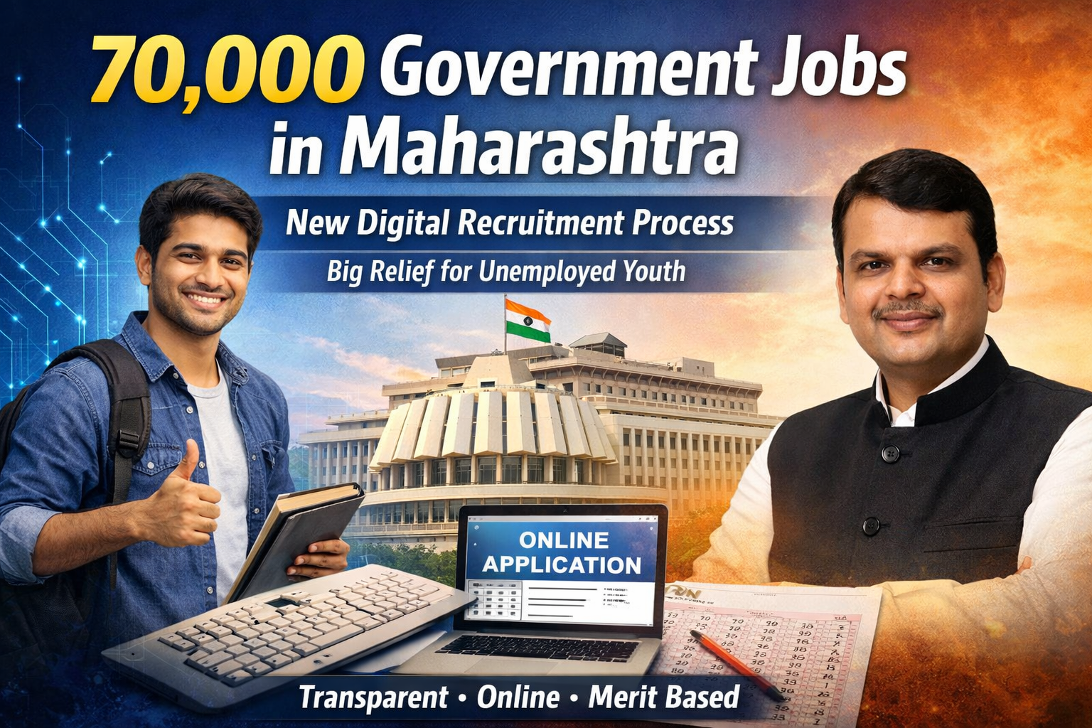 Maharashtra To Fill 70000 Government Posts 
