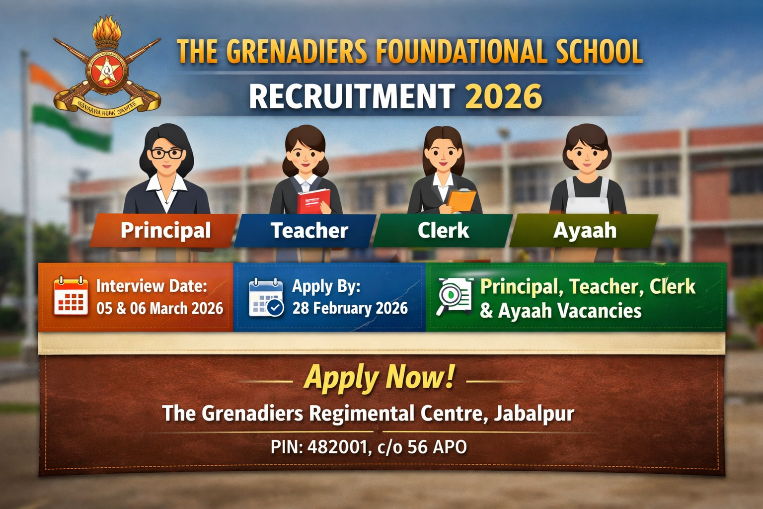 The Grenadiers Foundational School Recruitment 2026