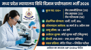 MP Forensic Science Laboratory Recruitment 2026