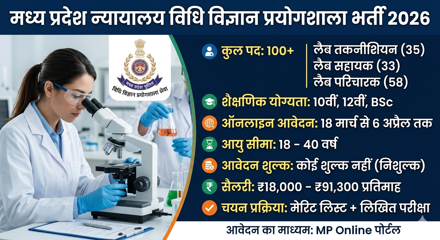 MP Forensic Science Laboratory Recruitment 2026