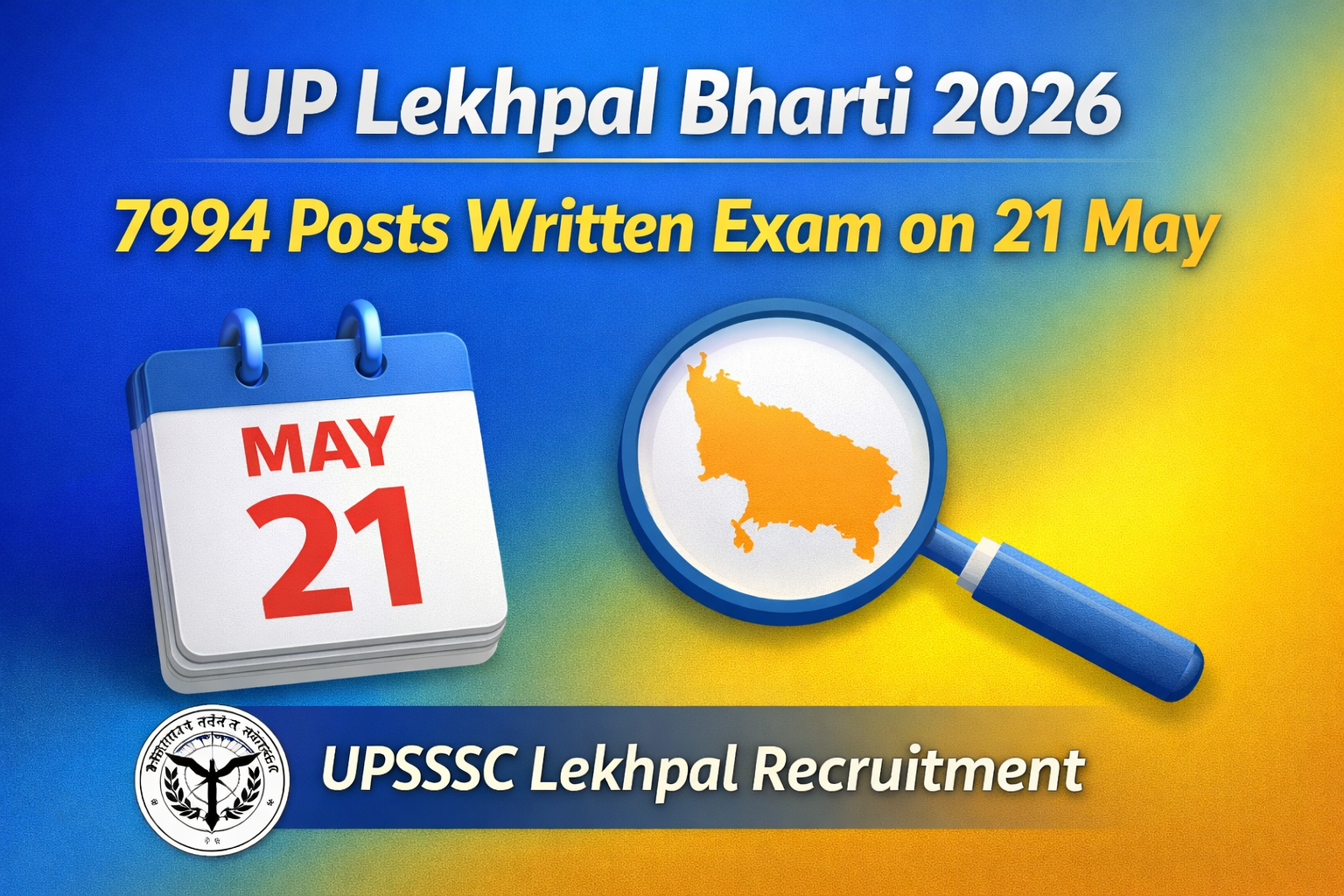 UP Lekhpal Exam 2026 Date