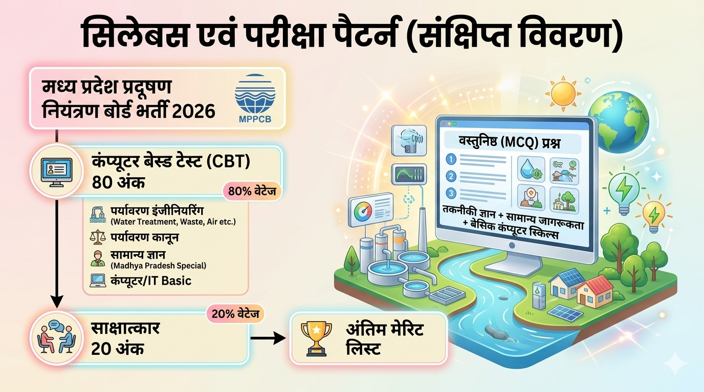 MP Pollution Control Board Bharti Exam Selection Process
