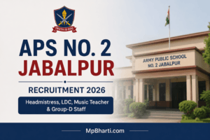 APS 2 jabalpur Vacancy 2026