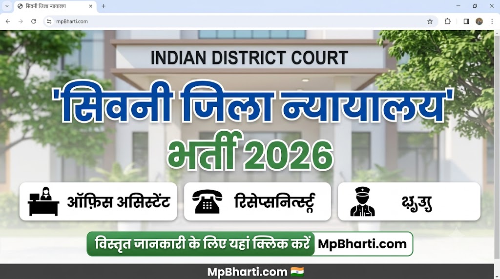 MP District Court Seoni Recruitment 2026