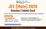 JEE Mains Session 2 Admit Cards Download