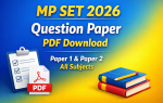 MP SET Paper 2026 PDF Free Download